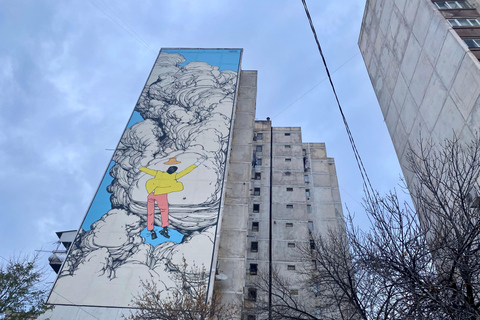 Tbilisi: ponad 100 graffiti i murali, wycieczka z przewodnikiem po sztuce ulicznejTbilisi: Wycieczka po sztuce ulicznej z lunchem