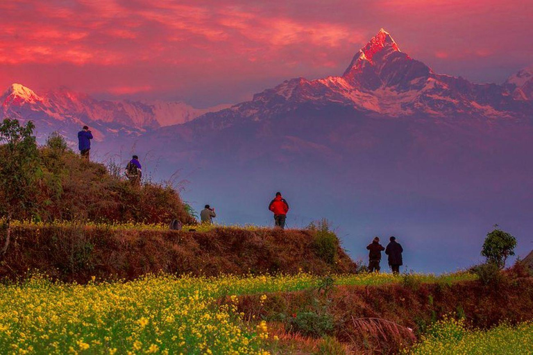 Pokhara: Naudanda Sunset Tour by Car with Hotel Pickup