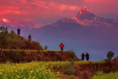 Pokhara: Tour del tramonto di Naudanda in auto con servizio di prelievo in hotel