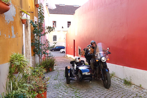 Lissabon: zijspantour met privémotor (1u30)RTL Best Of Lisbon 1H30 Bezoek privé en Moto Sidecar