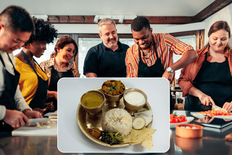 Kathmandu: Local Tea and Dal-Bhat Cooking Class