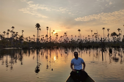 Puerto Maldonado : Coucher de soleil sur le lac Yacumama et pêche au piranha