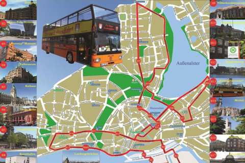 Hamburg : Line G Hop-On Hop-Off Sightseeing Tour