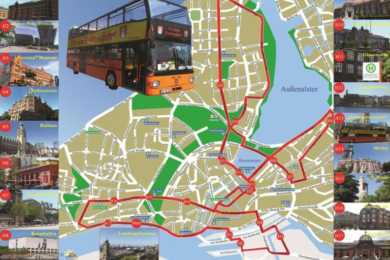 Hamburg : Line G Hop-On Hop-Off Sightseeing Tour