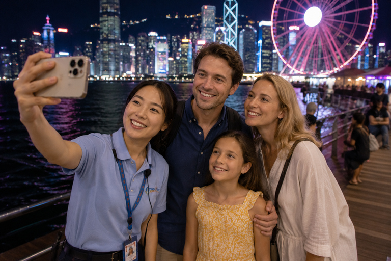 Hong Kong: Victoria Harbour Night Walk & Symphony of Lights