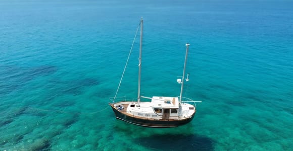 From Olbia: sailing trip between Tavolara and Cala Moresca