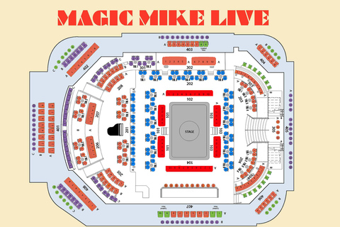 Las Vegas: Magic Mike Live Ticket Category P2 Seating