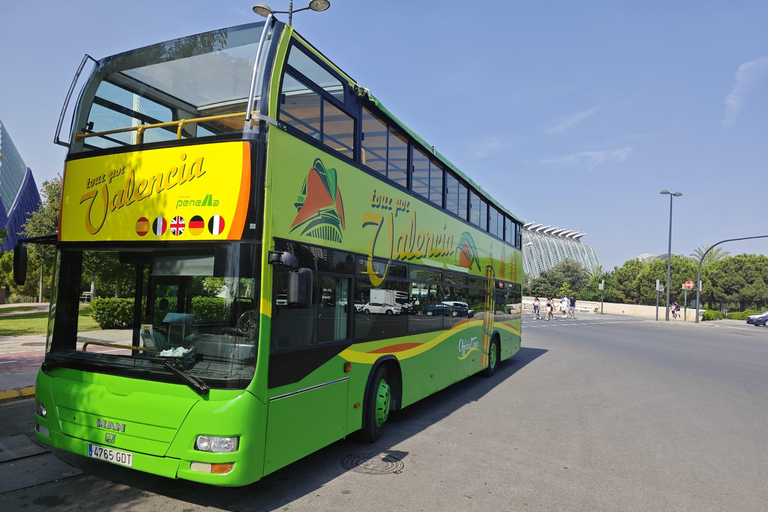 Valencia: Hop-on Hop-off City Highlights Bus Tour Green bus
