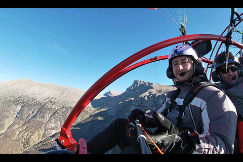 Gleitschirmfliegen mit dem Motorschirm in Kerkyra