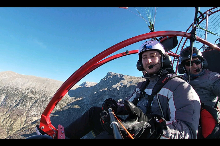 Gleitschirmfliegen mit dem Motorschirm in Kerkyra