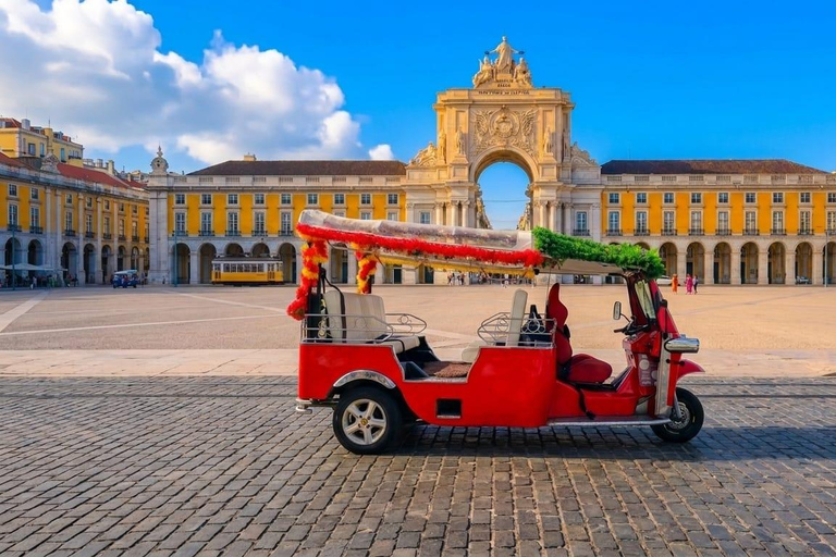 Lisbon: Multilingual Private TukTuk Tour with Live Guide Ultimate Lisbon & Belém Experience 04 hrs(Pick Up+Drop-off)*