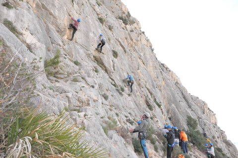 Climbing baptism in Alicante