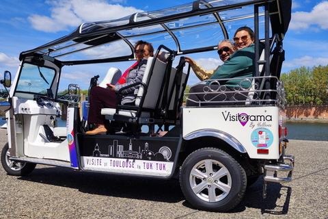 Toulouse: Electric Tuk-Tuk Tour with Photo Stops and Audio