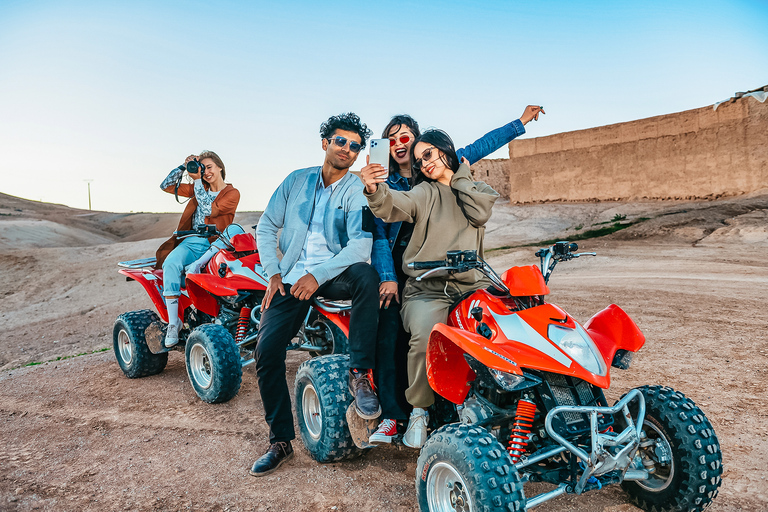 Activité quad à Marrakech : Oasis des Palmiers et désert de Jbilat