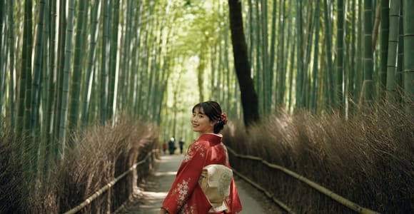 Arashiyama Bamboo Grove, Sagano Train, Matcha & Temple Tour