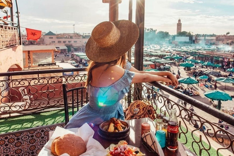 Marrakech Medina Night Tour with Rooftop Dinner