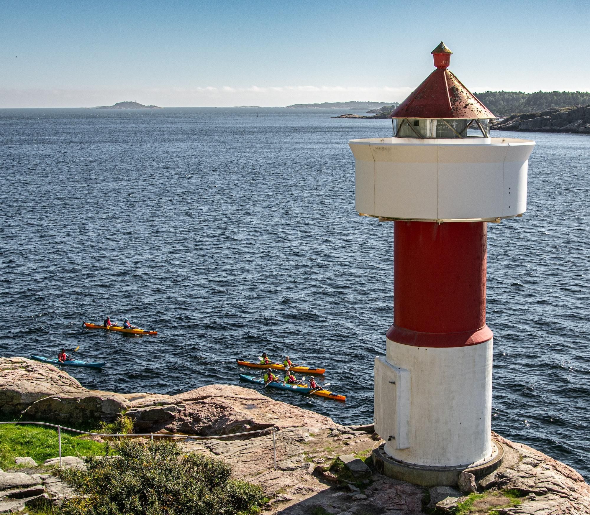 Kristiansand: Landschaftliche Doppel-Seekajaktour um Odderoya