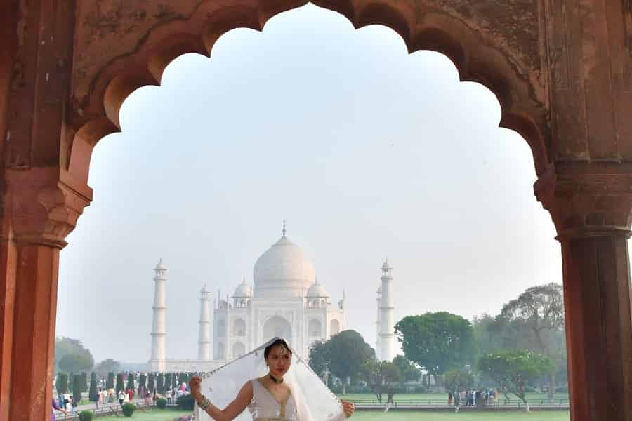 Agra: Sonnenaufgangstour zum Taj Mahal mit Mausoleum (Skip-the-line). Foto: GetYourGuide