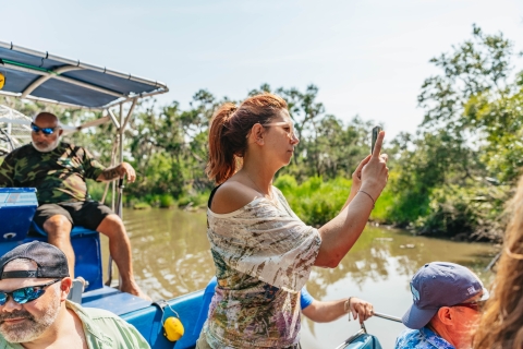 New Orleans: High Speed 6-9 Passenger Airboat Tour Boat Tour from The Dock at 12:10 PM