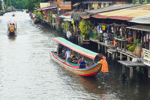 Bangkok Long Boat Canal a Big Buddha &amp; Culture Markets Tour (wycieczka długą łodzią po kanale z Wielkim Buddą i targami kultury)