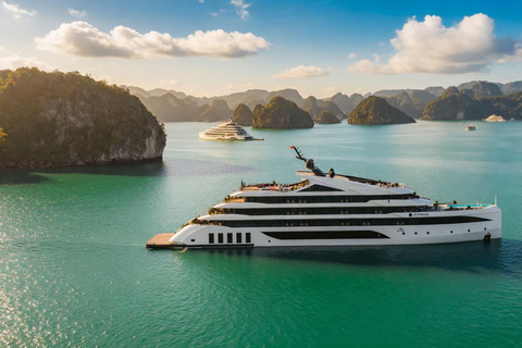 Ha Long 3D2N Or 2D1N By A Luxury Cruise & Bathtub & Balcony Private Car Transfer & Private Guide & Shared Cruise in 3D2N