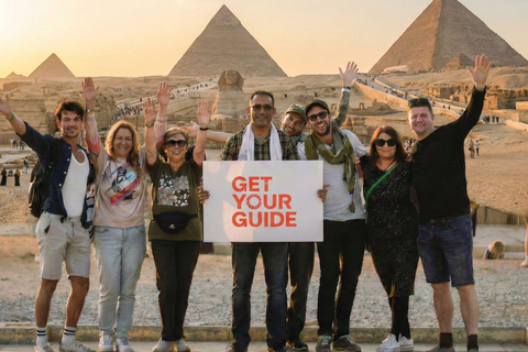 Hurghada: Full-Day Trip to Cairo by Plane Option 2 - The Grand Egyptian Museum (GEM) and Giza Pyramids