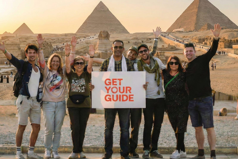 Hurghada: Full-Day Trip to Cairo by Plane Option 3 - Giza Pyramids Tour with Optional Museum Visit