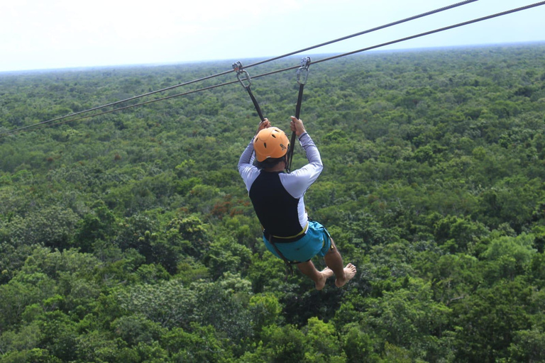 ATV Tour from Tulum or Riviera with Rappel, Cenote & Zipline *"Mystic Maya Adventure: Rappel, Cenote, Zipline & ATV"*