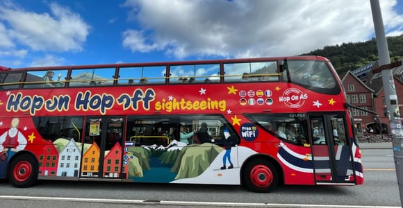 Bergen: 24-Hour Hop-On, Hop-Off Bus Ticket Gray Line