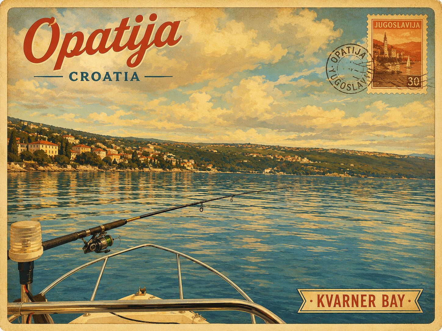 Opatija Riviera: Privater Angelausflug mit Schnellboot und Getränken