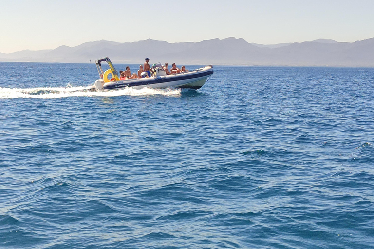 Cagliari: Devil’s Saddle Boat Tour with 4 Stops and Prosecco Cagliari: Sunset Boatour,Last Dive at Devil's Saddle eDrinks