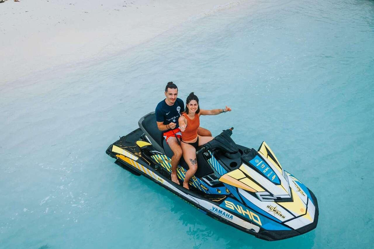 Double Thrill – Jet Car & Jet Ski. Transfer + Drone Option For 2 Participant. 1 hour ride Jetski & 30 Minutes jetcar