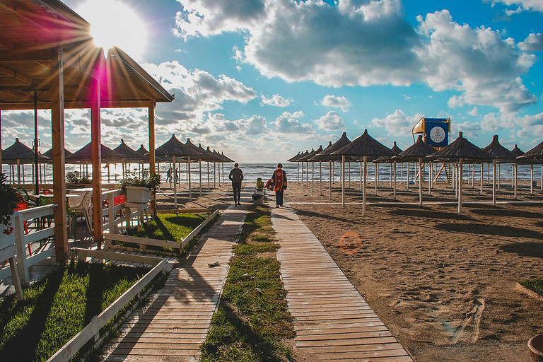 Tirana Airport → Durrës & Golem: Private Ride Private Arrival + Durrës Intro: Amphitheatre & Promenade