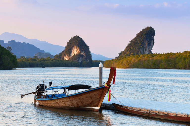 Krabi halvdagsutflykt ekotur Mangrove båttur &amp; Khanap Nam Cave