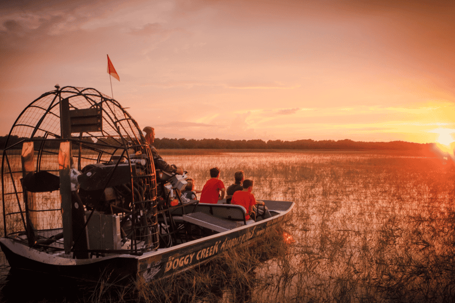 Orlando: Airboat-Tour bei Sonnenuntergang mit Alligatoren und Wildtieren. Foto: GetYourGuide Orlando: Airboat-Tour bei Sonnenuntergang mit Alligatoren und Wildtieren. Foto: GetYourGuide