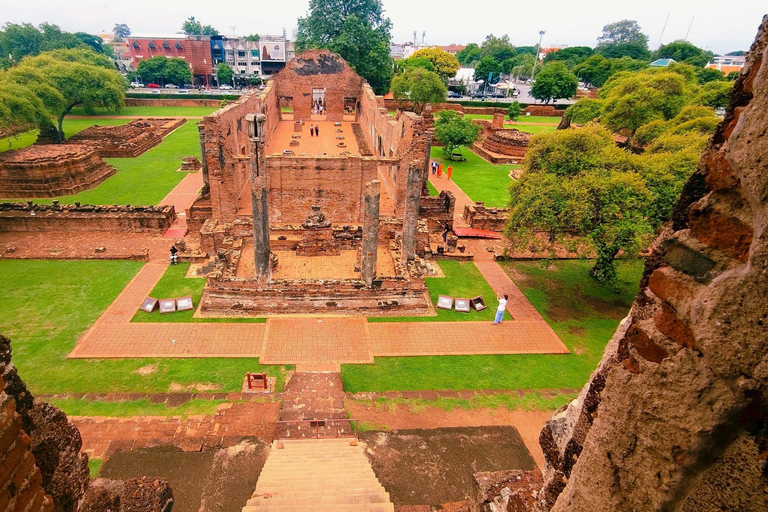 Ayutthaya 7 Temples Tour with Train, VIP Van, & Lunch