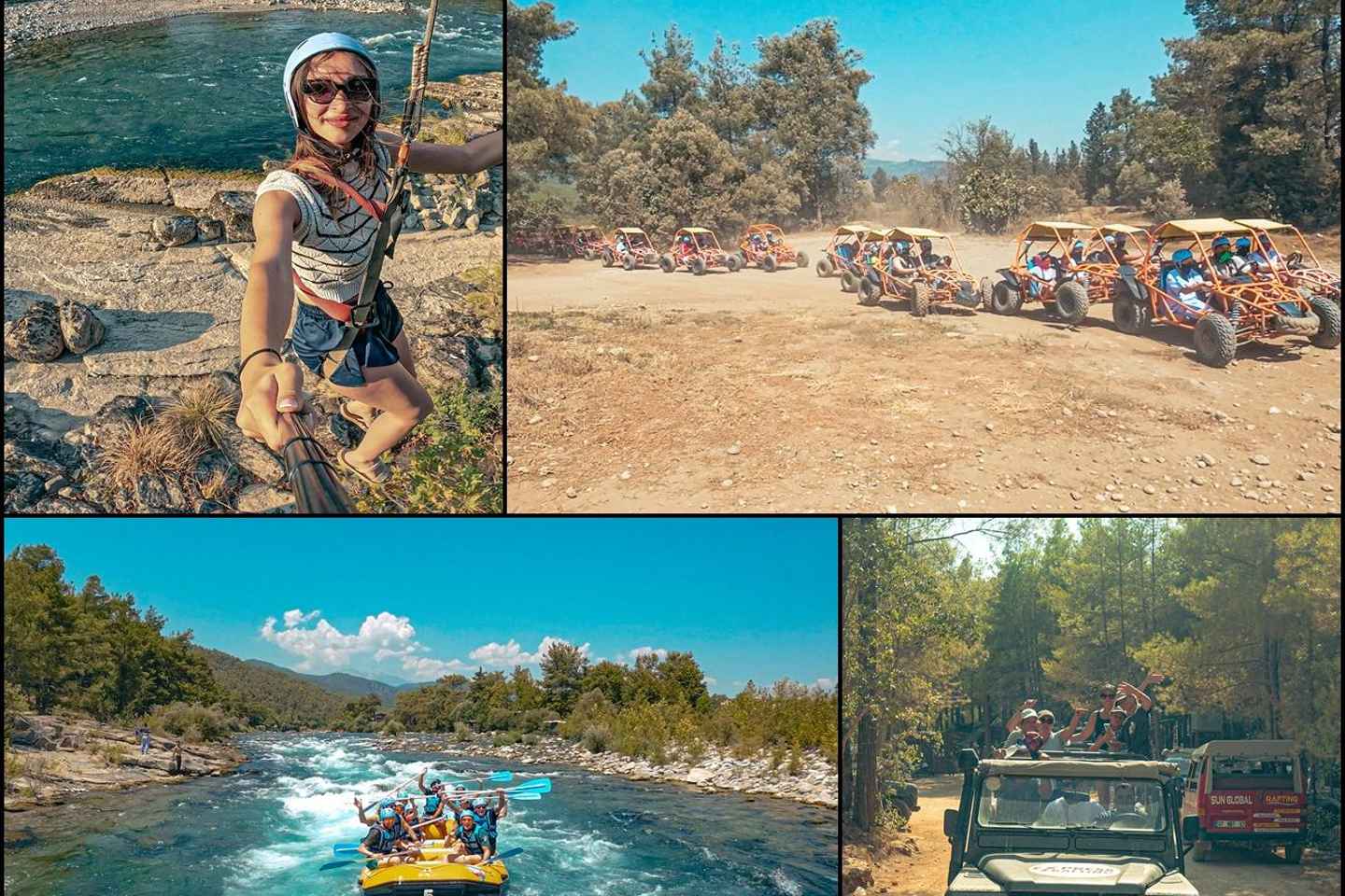 Antalya Outdoor Adventure: Rafting, Jeep & Quad w/Lunch