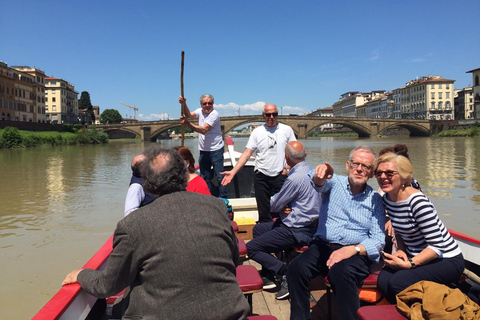 Florence: Gondola Boat Tour with Wine or Coffee and SnackEvening Tour with Wine