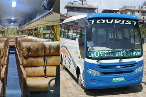Kathmandu: Luxury Bus to Pokhara Sofa AC