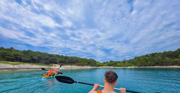 Medulin: Kayak Adventure with Dinosaur Footprints