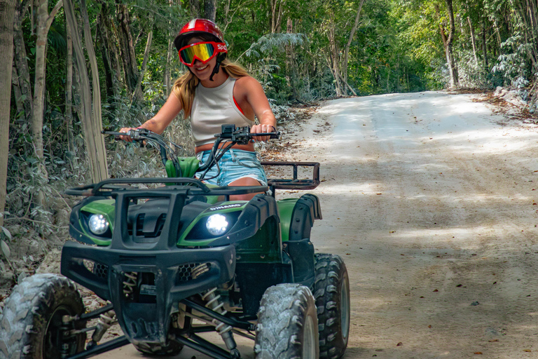 Aventure hors route en quad à Cozumel vers la grotte de Jadecozumel : aventure en quad hors route à la grotte de Jade