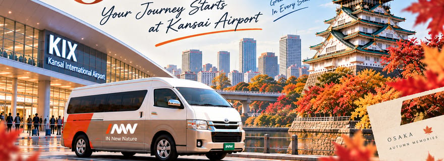 Osaka: trasferimento aeroportuale del Kansai | Speciale fogliame autunnale