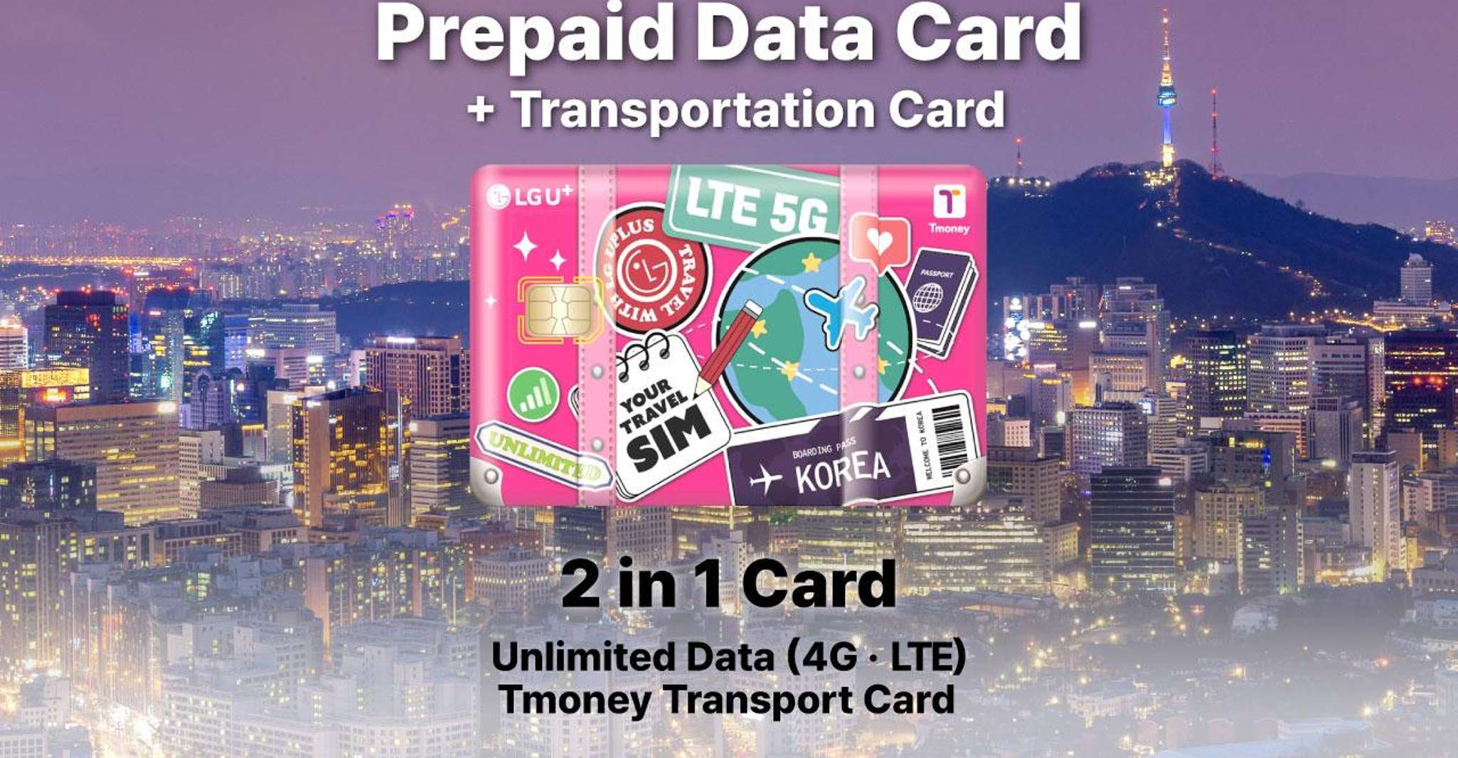 Incheon Airport: Traveler SIM & T-money Transportation Card