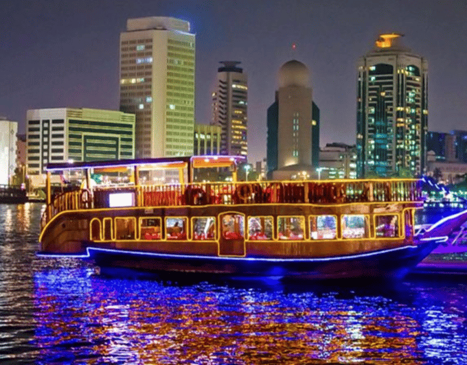 Dubai: Dhow Dinner Cruise on Creek or Marina with Live Shows | GetYourGuide