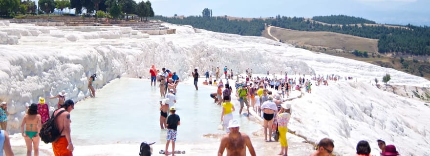 Depuis Antalya/Belek/Kemer : visite guidée de Pamukkale et Hiérapolis