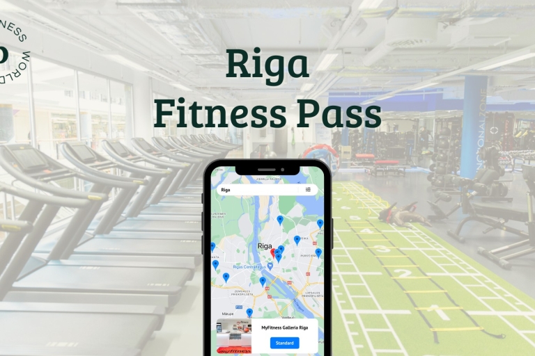 Riga: Premium Fitness Pass with Access to Top Gyms Riga Premium 5 Visit Fitness Pass