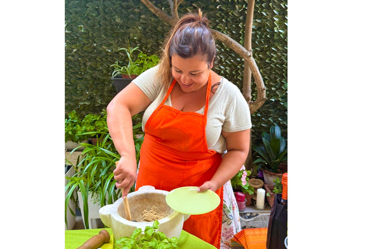 Genoa: Pesto and Walnut Sauce Lesson with World Champion and Ligurian Menu