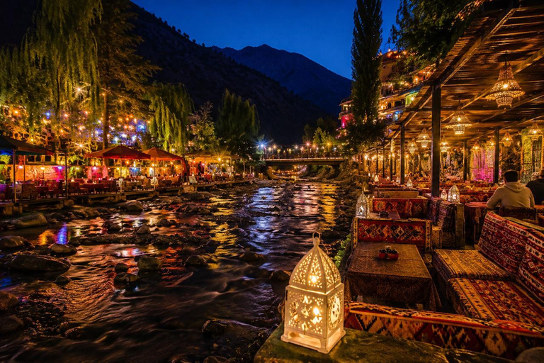 Marrakech to Ourika Valley, Atlas Sunset Views, River Dinner