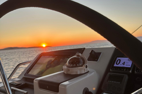 Mykonos: Sunset Cruise with Sailing Demo & Welcome Prosecco