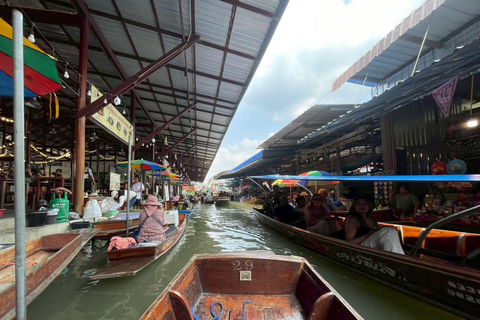 Private: Floating Market, Maeklong Train & Dragon Temple All-inclusive Package